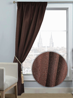 Штора, Amore Mio, H9915-151, 1,4х2,7х1м, венге