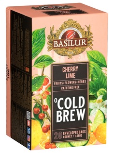 Чай каркаде Basilur Холодные Напитки "Со вкусом вишни и лайма", 20 саше