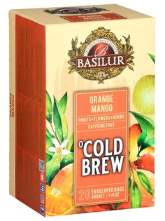 Чай каркаде Basilur Холодные Напитки "Со вкусом апельсина и манго", 20 саше