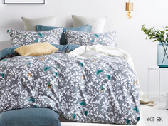 Постельное белье Cleo сатин набивной "Satin de Luxe" двуспальный 20/605-SK