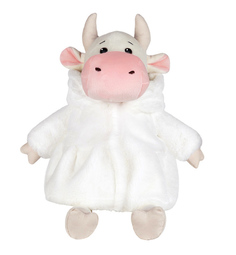 Игрушка мягкая Коровка Наташа в белой шубке , 23 см Maxitoys