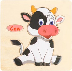 Пазл деревянный Коровка Пирамида открытий Kri Bly Boo