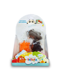 Игрушка для ванной Лесные жители , 3 штуки (лисичка, енот, волчонок) ЯиГрушка