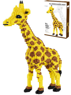 Большой 3D конструктор Жираф , 1350 деталей Город Игр