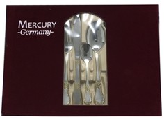 Набор столовых приборов Mercury "Виноград", 24 предмета (бордовый бархат)