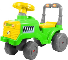 Каталка-трактор, цвет зелёный, жёлтый RT ОР931к