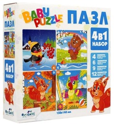 Пазл 4 в 1 Для Малышей. Сезоны Origami 05781