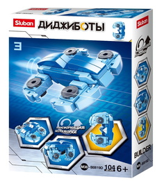 Конструктор 3 в 1 Диджиботы. Трансформер, 104 детали SLUBAN M38-B0819D