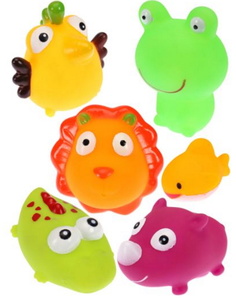 Игрушки для купания Животные, 6 штук YAKO M0950