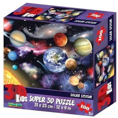 Пазл Super 3D Планеты, 100 деталей Prime3D 13720