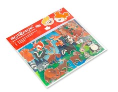 Мягкий развивающий игровой набор Изучаем лесных животных Hotenok seh007