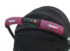 Чехлы Choopie CityGrips на ручки для универсальной коляски, цвет polka-dot pink