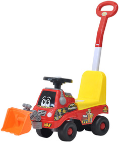Каталка детская "Bulldozer", c родительской ручкой Everflo