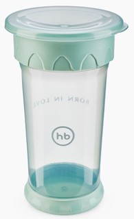 Кружка-поильник "Happy Baby" (цвет: olive), 350 мл
