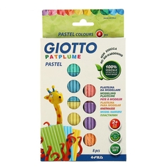 Пластилин, 8 цветов, пастельные цвета Giotto