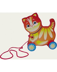 Деревянная игрушка-каталка "Котик" Ranok Creative