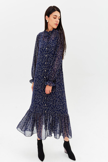 Платье женское Mister Christmas 5524932 синее 44-46