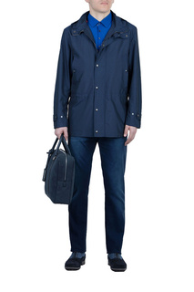 Футболка-поло мужская ISAIA 100655 голубая 46