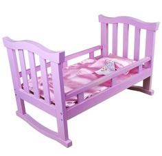 Кроватка для куклы Десятое Королевство фиолетовый 57х35