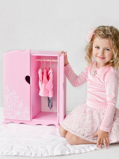 Шкаф с дизайнерским цветочным принтом Diamond princess, розовый Технок 72419