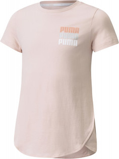 Футболка для девочек Puma Alpha Style, размер 128-134