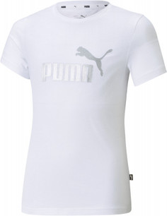 Футболка для девочек Puma ESS+, размер 128-134