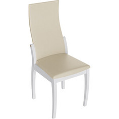 Стул ТриЯ Бруклин Т1 белый матовый/бежевый к/з 276 Triya