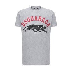 Футболка из хлопка и вискозы Dsquared2