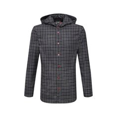 Рубашка из шерсти и шелка Kiton