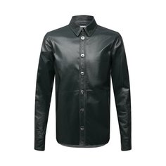 Кожаная рубашка Bottega Veneta