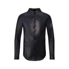 Кожаная рубашка Giorgio Armani