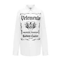Хлопковая рубашка VETEMENTS