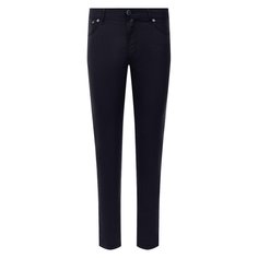 Брюки изо льна и хлопка Kiton