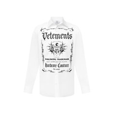 Хлопковая рубашка VETEMENTS