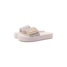 Текстильные шлепанцы MK Platform MICHAEL Michael Kors