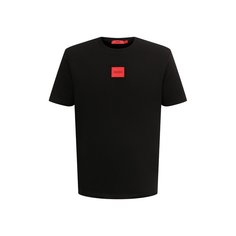 Хлопковая футболка HUGO