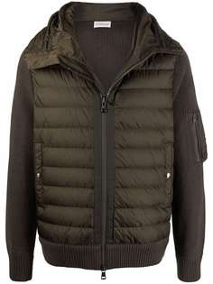 Moncler куртка со стегаными вставками