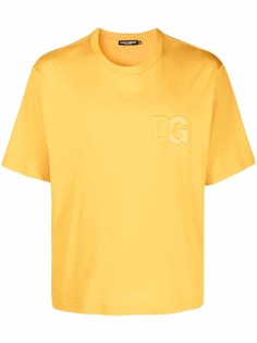 Dolce & Gabbana logo-embossed cotton T-shirt