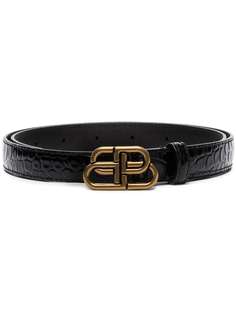 Balenciaga ремень с пряжкой-логотипом BB
