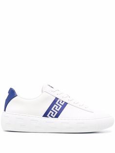 Versace кроссовки с узором Greca