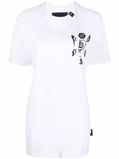 Philipp Plein футболка с нашивкой-логотипом