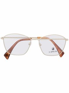 LANVIN очки в квадратной оправе с логотипом