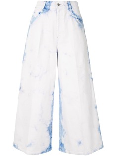 Stella McCartney широкие укороченные джинсы