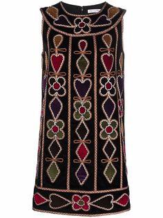 Christian Dior платье мини pre-owned с аппликацией