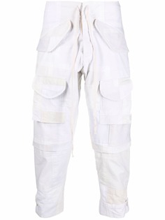 Greg Lauren укороченные брюки в технике пэчворк