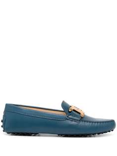 Tods лоферы с цепочкой и логотипом Tod`S