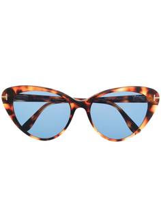 TOM FORD Eyewear солнцезащитные очки Harlow в оправе кошачий глаз