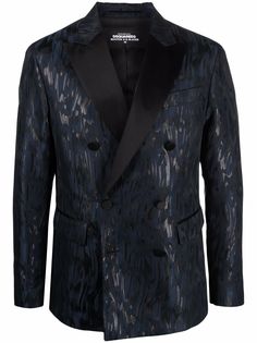 Dsquared2 пиджак Boston с абстрактным принтом