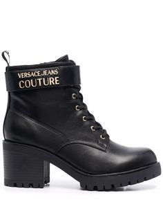 Versace Jeans Couture ботинки на массивном каблуке