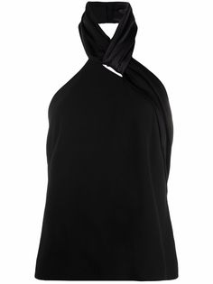 Givenchy топ с вырезом халтер и драпировкой